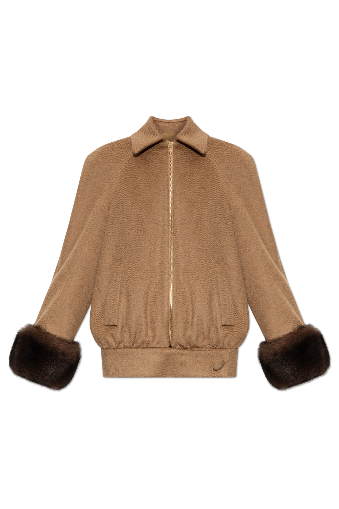 Valentino Garavani Wool jacket with fur cuffs | Women's | Vitkac